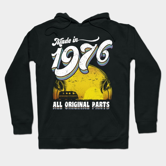 Made in 1976 All Original Parts Hoodie by KsuAnn